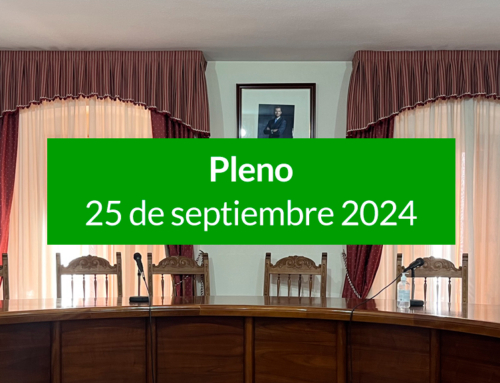 Pleno Ordinario: Miércoles, 25 de septiembre 2024