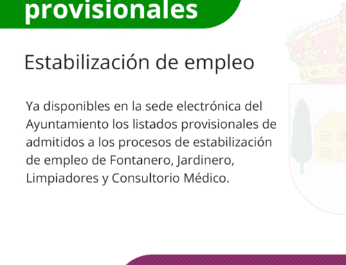 Listados provisionales estabilización de empleo