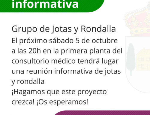 Reunión informativa: Jotas y Rondalla