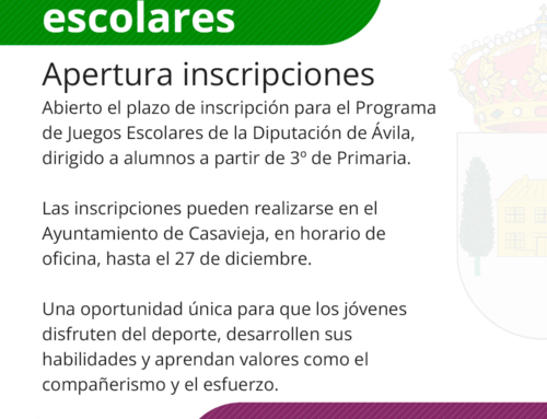 Inscripciones Juegos Escolares 24/25