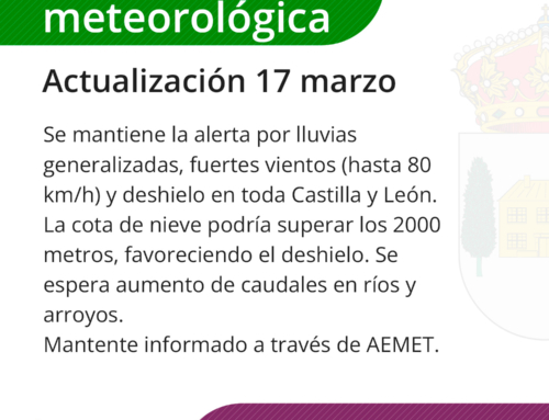 Actualización Alerta meteorológica – 17 marzo