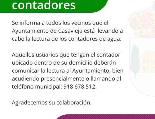Lectura contadores de agua