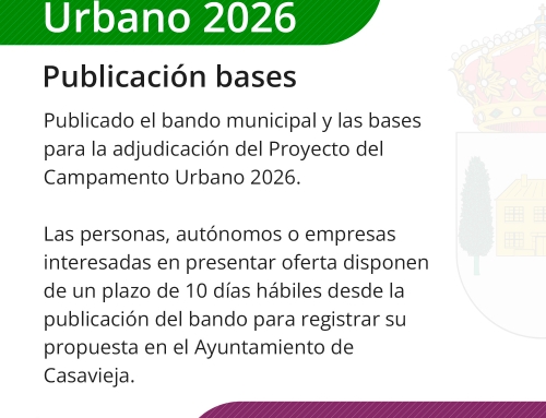 Publicación de bases para la adjudicación del Campamento Urbano 2026