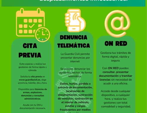 Trámites de la Guardia Civil: cita previa, ON RED y denuncia telemática