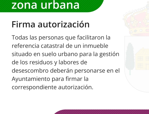 Autorización desescombro en zona urbana