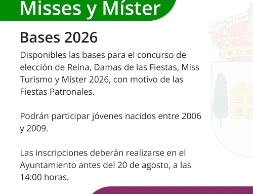 Bases: Elección de reina, damas de fiestas, Miss Turismo y Míster 2026