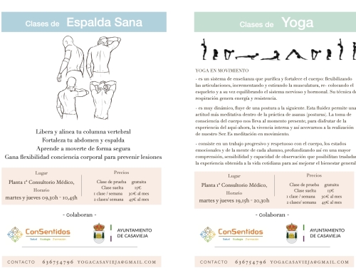 Clases de Yoga y de Espalda Sana