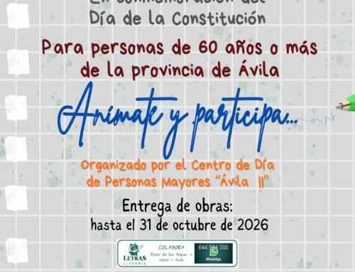 Concurso Relato Corto – Mayores de 60 – Provincia de Ávila