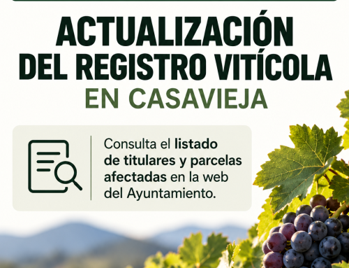 Información pública actualización Registro Vitícola
