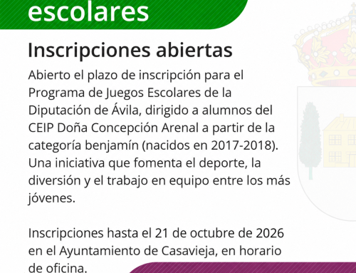 Inscripciones Juegos Escolares 26/27