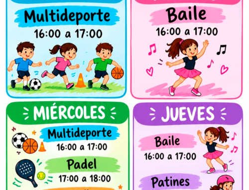 Horario de actividades extraescolares del AMPA – Octubre