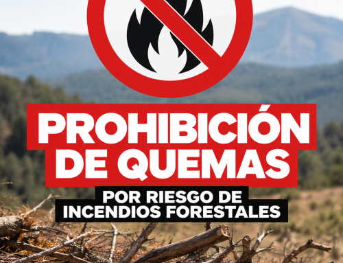 Prohibición de quemas por riesgo de incendios forestales